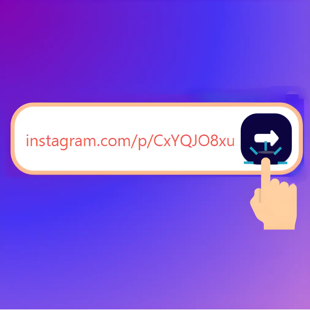 How to paste instagram link to download in Btsaver
